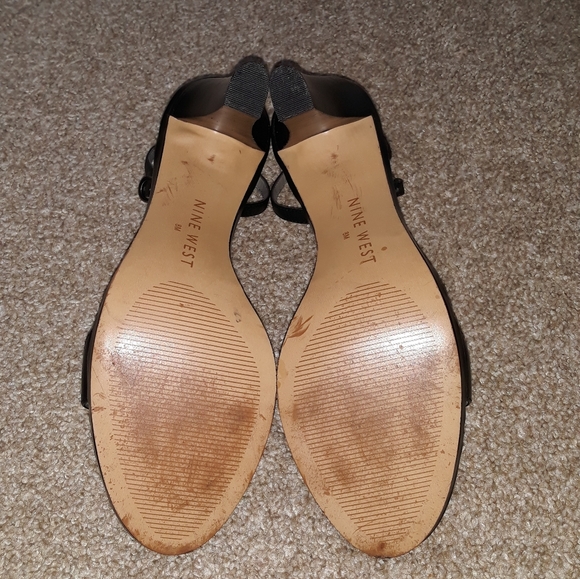 NWOT NINE WEST leather sandals heels - Picture 7 of 11
